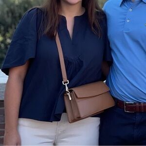 Pomander Place Navy Finley Shirt Size Medium